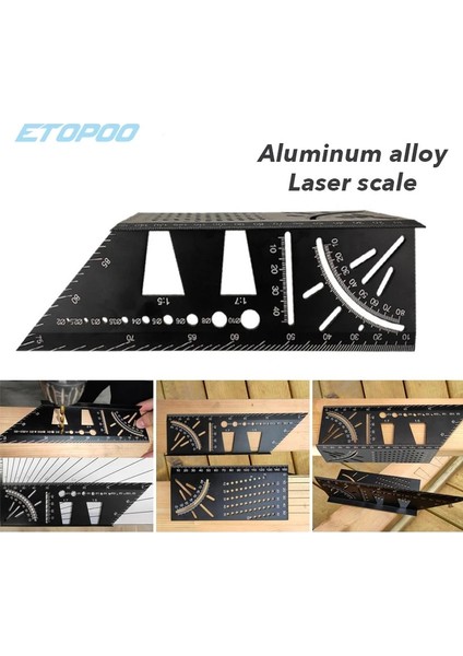 Plastik Mavi Alüminyum Alaşım 3D Gönye Açısı Ölçme Kare 45 90 Derece Açı Cetvel Noktalama Işaretleme Ölçer Çerçeveleme Plastik Iletki (Yurt Dışından) indirimleri