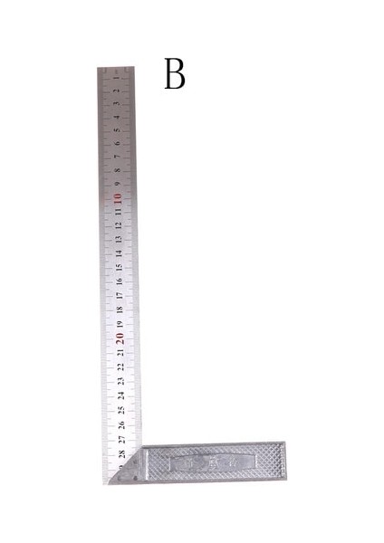 B 4 Boyutları Metal Çelik Mühendisleri Kare Seti Deneyin Ahşap Ölçme Dik Açı Cetvel 90 Derece Ölçüm Aletleri Aracı (Yurt Dışından)
