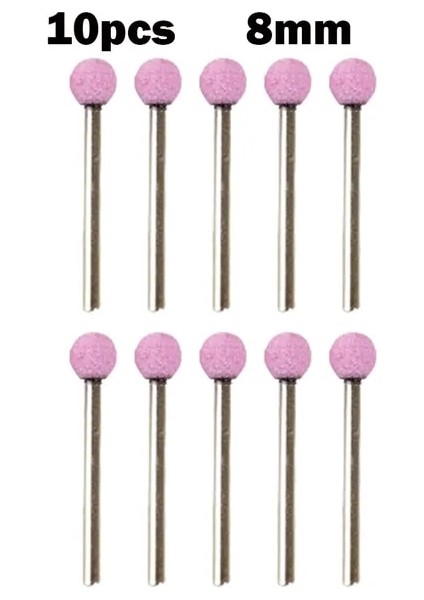 8mm 10 Adet 3mm Seramik Taşlama Kafası Monte Noktası Top Şeklinde Taşlama Çapak Tekerlek Döner Aletler Aşındırıcı Aletler (Yurt Dışından)
