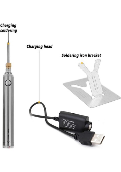 x Havya 5V 8W USB Kaynak Demir Kalem Seti Demir Lehim Tabancası Ayarlanabilir Sıcaklık Kaynak Onarım Aracı Kapaklı Demir Standı (Yurt Dışından) modelleri