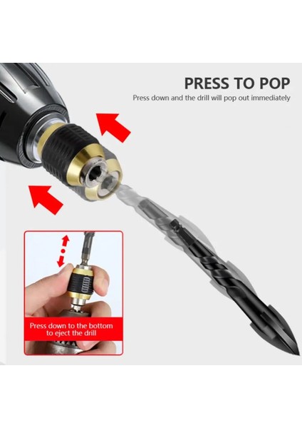50MM 50/60MM Matkap Chuck Tornavida Darbeli Matkap Adaptörü Hızlı Değişim Anahtarsız Matkap Ucu Chuck Hex Shank Adaptörü Dönüştürücü Aracı (Yurt Dışından)