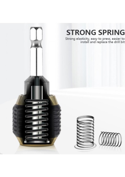 50MM 50/60MM Matkap Chuck Tornavida Darbeli Matkap Adaptörü Hızlı Değişim Anahtarsız Matkap Ucu Chuck Hex Shank Adaptörü Dönüştürücü Aracı (Yurt Dışından)