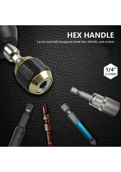 50MM 50/60MM Matkap Chuck Tornavida Darbeli Matkap Adaptörü Hızlı Değişim Anahtarsız Matkap Ucu Chuck Hex Shank Adaptörü Dönüştürücü Aracı (Yurt Dışından)