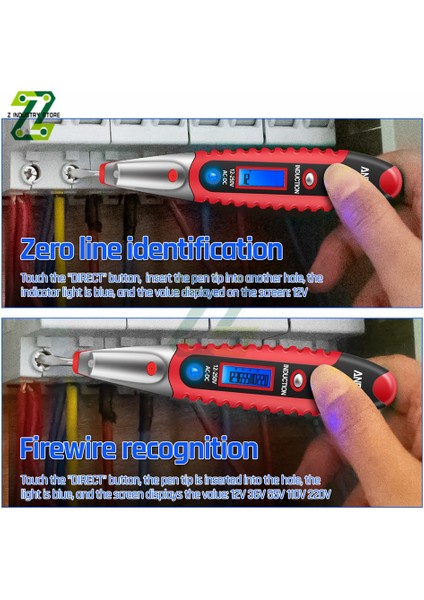 Kırmızı Ac Dc 12-250 V LCD Dijital Ekran Gerilim Test Kalemi Elektrikçi Elektroskop Temassız Güvenlik Testi Tornavida Kalem (Yurt Dışından) fırsatları