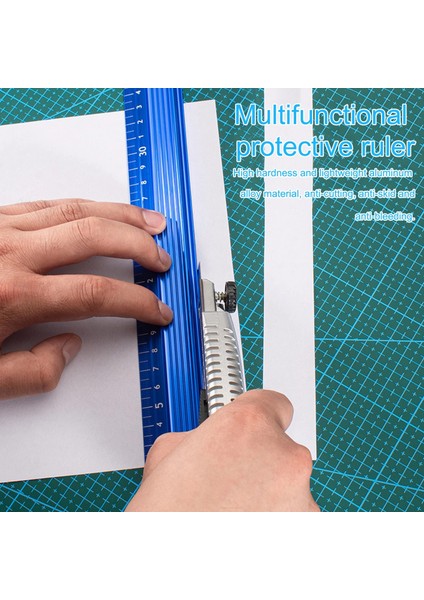 20CM 20/30/45CM Alüminyum Alaşımlı Düz Cetvel Ağaç Işleme El Koruyucu Kaymaz Kazıma Işareti Çizgi Göstergesi Ölçüm Çizim Aracı (Yurt Dışından) fırsatları