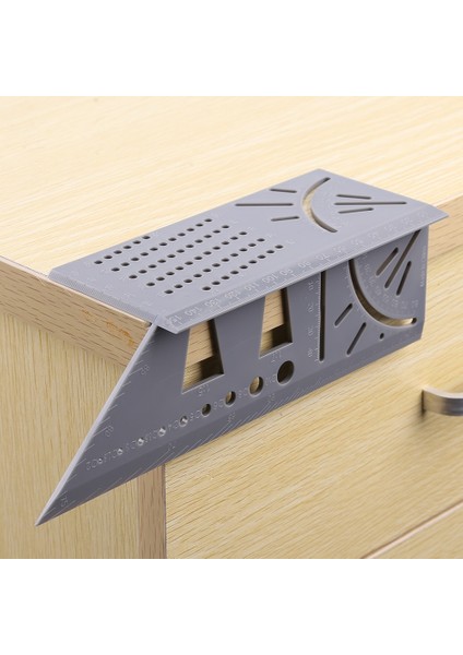 B Tipi T Tipi 3D 45 + 90 Derece Gönye Açısı Ölçme Kare Ölçer Ağaç Işleme Scribe Mark Çizgi Cetvel Marangoz Düzeni Ölçme Araçları (Yurt Dışından) fırsatları