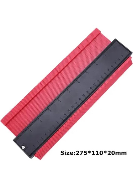 10 Inç R 5/20 Inç Plastik Kontur Profil Ölçer Ölçer Çift Işaretleme Ölçme Ölçme Aracı Laminat Ahşap Kiremit Radyan Cetvel Araçları (Yurt Dışından)