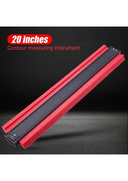 10 Inç R 5/20 Inç Plastik Kontur Profil Ölçer Ölçer Çift Işaretleme Ölçme Ölçme Aracı Laminat Ahşap Kiremit Radyan Cetvel Araçları (Yurt Dışından) indirimleri