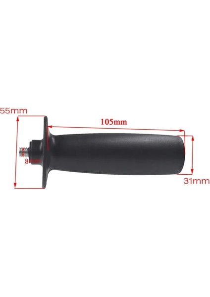 8mm Açı Öğütücü Yardımcı Kol Siyah 8MM/10MM Konu Güç Aracı Aksesuarları M8/M10 Makita 9523NB (Yurt Dışından)