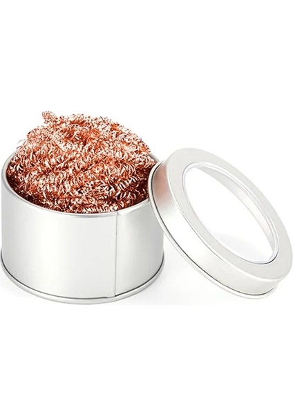 B Havya Ucu Temizleme Topu Temizleyici Sünger Lehim Sökme Kaynak Demiri Örgü Filtre Temizleme Memesi Ucu Metal Tel Kalay Sökücü (Yurt Dışından)