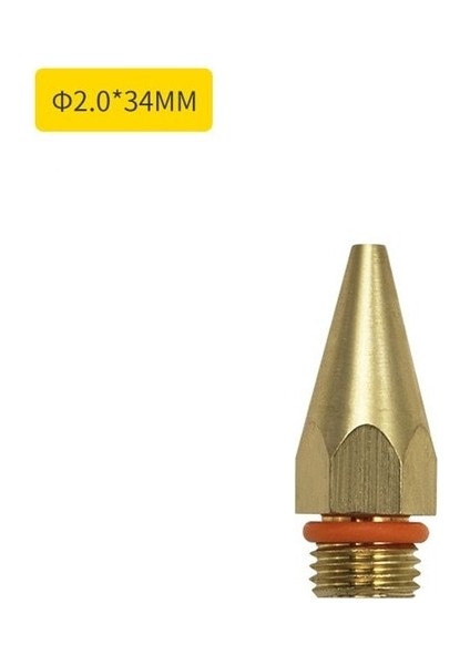 34X2 0mm Çubuk Tutkal Memesi Bakır Altın 2*70MM/3*50MM/2*50MM/2*34MM Sıcak Eriyik Çubuk Tutkal Memesi Saf Bakır Küçük Çaplı Bakır Meme (Yurt Dışından)