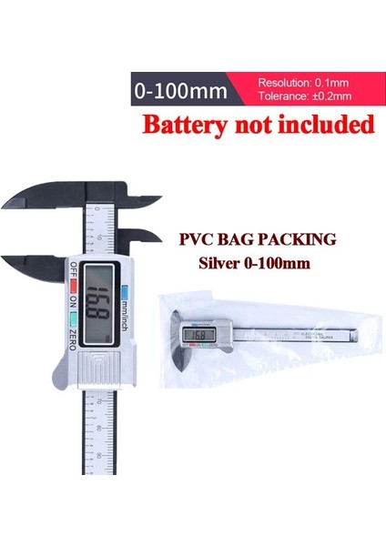 Plastik Gümüş 100MM 100/150MM Plastik Sürmeli Kumpas Elektronik Dijital Kumpas Yüksek Hassasiyetli Ölçü Aleti Sürmeli Kumpas Ölçme Aletleri (Yurt Dışından)