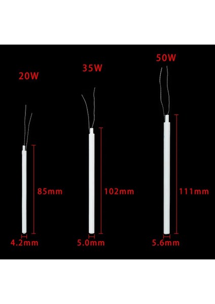 5 ADET-50W 1/5/10 Adet Havya Isıtma Elemanı Seramik Elektrikli Isıtıcı 220V 110V 20W 35W 50W Ayarlanabilir Sıcaklık Lehim (Yurt Dışından) indirimleri