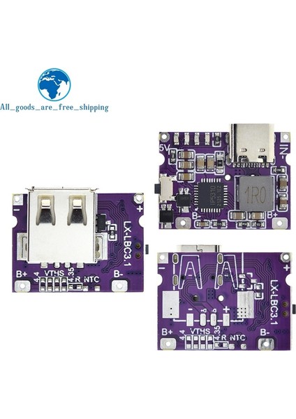 Type-C ve Usb-A Type-C USB 5V 3.1A Boost Dönüştürücü Step-Up Güç Modülü IP5310 Anahtarlı LED Göstergeli Mobil Güç Bankası Aksesuarları (Yurt Dışından)