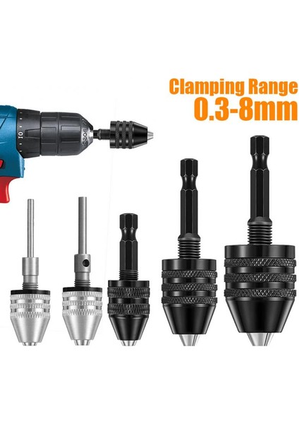Siyah 0.3-3.6mm Hex Shank Matkap Uçları Adaptörü Matkap Chuck Anahtarsız Tornavida Mini Chuck Fikstür Darbeli Sürücü Adaptörü Elektrik Motor Kelepçesi (Yurt Dışından) indirimleri