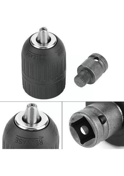 13MM 10/13MM Hassas Anahtarsız Matkap Chuck Dönüştürücü 3/8 "- 24UNF Konu Şaft Adaptörü Metal Hex Değişimi Hızlı Wooking 1/4" Sds-Plus R0C0 (Yurt Dışından)