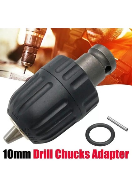 13MM 10/13MM Hassas Anahtarsız Matkap Chuck Dönüştürücü 3/8 "- 24UNF Konu Şaft Adaptörü Metal Hex Değişimi Hızlı Wooking 1/4" Sds-Plus R0C0 (Yurt Dışından)