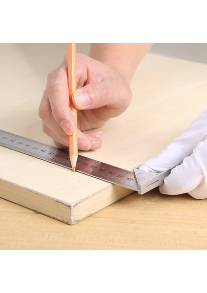 1 Adet 300MM Alüminyum Alaşımlı Kare Cetvel 90 Derece Sağ Açı Torna Cetvel Ağaç Işleme Ölçme Araçları Ölçer Yeni (Yurt Dışından) modelleri