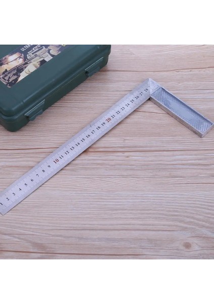 Beyaz 90 Derece Sağ Açı Cetvel Deneyin Kare 30 cm 1mm Metal Çelik Mühendisleri Deneyin Kare Seti Ağaç Işleme Ahşap Marangoz Ölçme Aracı (Yurt Dışından) fiyatları