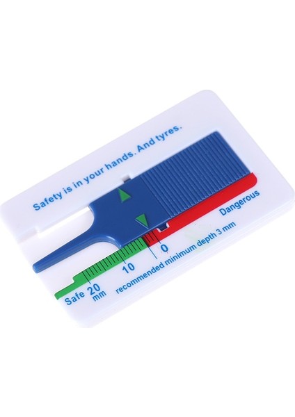 Mavi Yeni Derinlik Ölçer Araba Lastiği Lastik Diş Derinliği Ölçer Ölçer Aracı 0-20MM Sıcak (Yurt Dışından)