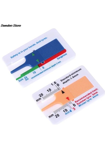 Mavi Yeni Derinlik Ölçer Araba Lastiği Lastik Diş Derinliği Ölçer Ölçer Aracı 0-20MM Sıcak (Yurt Dışından) indirimleri