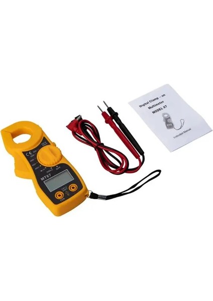 Sarı MT87 LCD Dijital Pens Metre Multimetre Ac/dc Ampermetre Voltmetre Direnç Testi (Yurt Dışından)