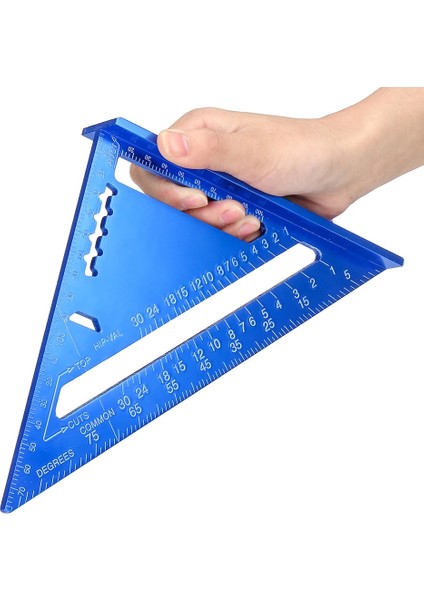 02 7 Inç Üçgen Cetvel Alüminyum Ağaç Işleme Deneyin Kare Üçgen Açı Iletki Ahşap Ölçü Cetvel Profil Işaretleme Aracı (Yurt Dışından) fırsatları