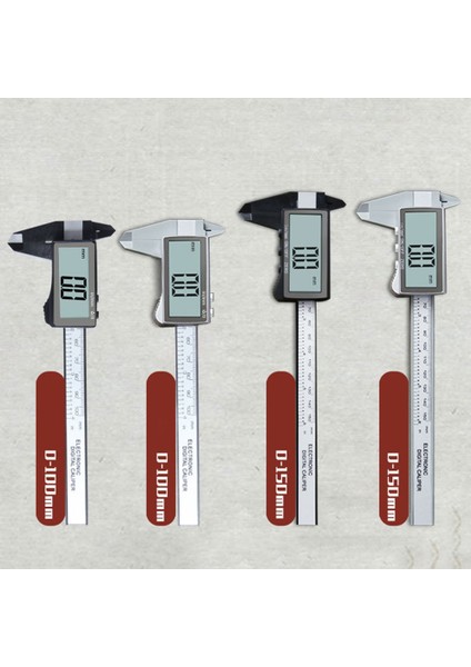 I 100/150MM Dijital Kumpas Elektronik Sürmeli Kumpas Mikrometre Elektronik Dijital Sürmeli Kumpas Tam Ekran Ölçme Araçları (Yurt Dışından)