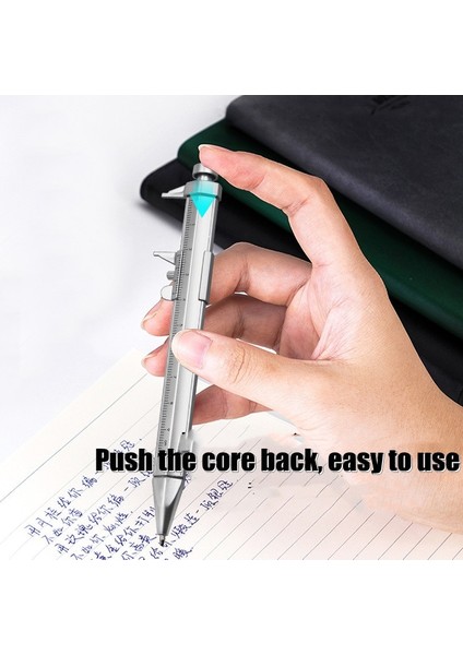 Black2-1pc Çok Fonksiyonlu Kumpas Kalem 0-100 Sürmeli Kumpas Rulo Tükenmez 1.0mm Plastik Öğrenci Kırtasiye Hediye Ölçme Aletleri (Yurt Dışından) modelleri