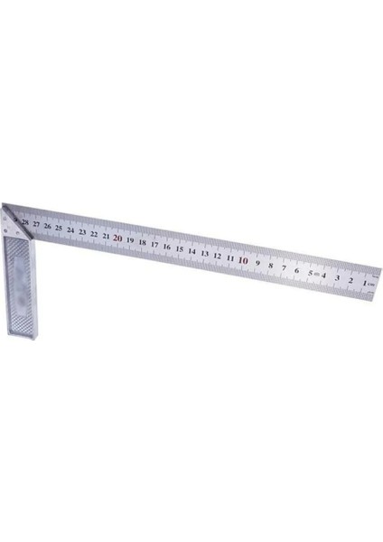 30 cm Paslanmaz Çelik Dik Açı Ölçme Kuralı Aracı Kare Cetvel 0-12 Inç Ağaç Işleme Araçları Herramientas Holzbearbeitung (Yurt Dışından)