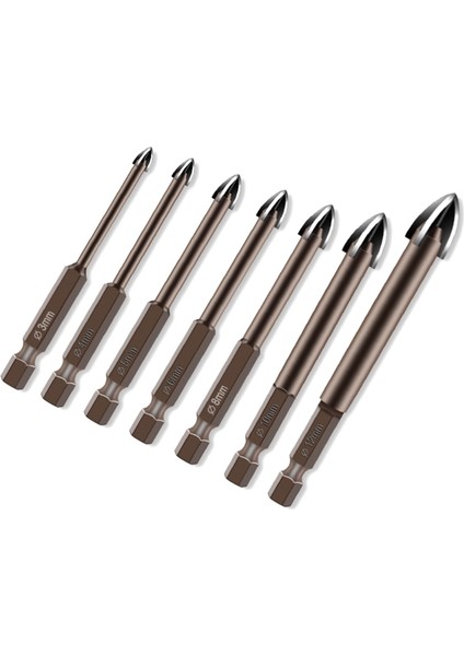 Beton ve Tuğla Duvarda Duvar Aynası ve Seramik Karo Için 10MM Çimentolu Karbür Altıgen Şaft Çapraz Kiremit Matkap Ucu (Yurt Dışından) fiyatları