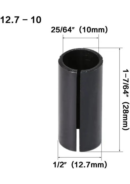 12.7 - 10 1 Pc Cnc Router Bit Yüksek Hassasiyetli Adaptör Pens Freze Kesicisi Takım Adaptörleri Tutucu 6mm 6.35MM 7mm 8mm 9.5mm 10MM 12MM 12.7mm (Yurt Dışından)