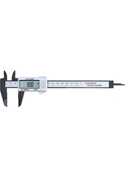 Şerit 0-150 mm Çok Fonksiyonlu Elektronik Dijital Ekran Sürmeli Kumpas LCD Ekran Tüm Plastik Dijital Doğrudan Okuma Ölçme Aletleri (Yurt Dışından)