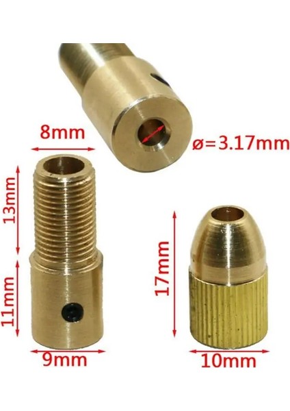 5.05MM Set 7 Adet 0.5-3mm Mini Matkap Aynaları Mikro Pens Pirinç W/anahtarı Adaptörü Ev Elektrik Aksesuarları Güç Döner Alet Acc (Yurt Dışından) modelleri