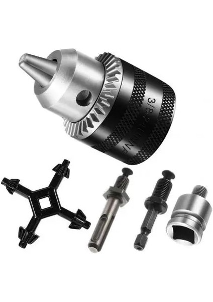 10MM 5 Adet 10MM Hex Matkap Uçları Adaptörü Hızlı Değiştirilen 3 Çeneli Matkap Chuck Anahtar Anahtarı Adaptörü Dönüştürücü 0.8-10MM 3/8-24UNF Kelepçe Aralığı (Yurt Dışından)