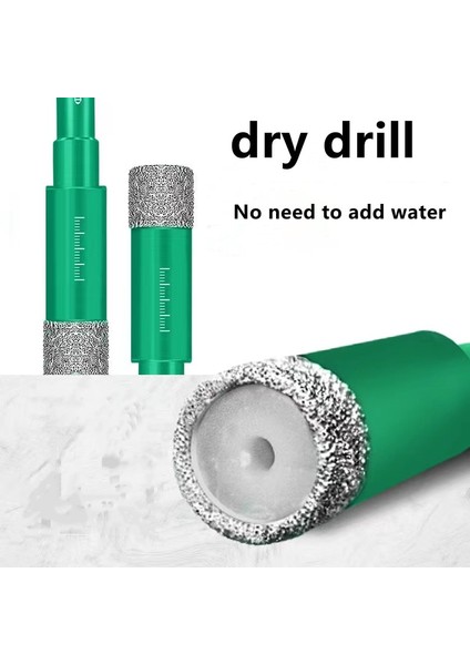 14MM Rsmxyo 6mm 8mm 10MM 12MM 14MM 16MM Lehimli Kuru Matkap Çok Fonksiyonlu Mermer Vitrifiye Tuğla Granit Cam Göz Kurutucu Açık Delik (Yurt Dışından) fırsatları