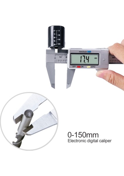 150MM Siyah 6 Inç Dijital Kumpas Elektronik Sürmeli Kumpas 100MM 150MM Kaliper Mikrometre Dijital Cetvel Ölçme Aracı 0.1mm Ölçer (Yurt Dışından)