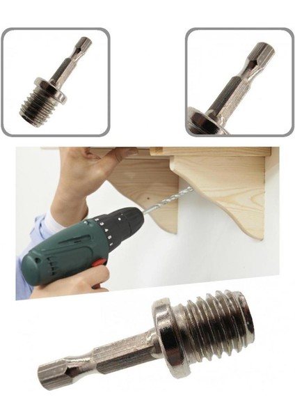 M14 Profesyonel Konu Anahtarsız Matkap Chuck Adaptörü Uzun Hizmet Ömrü Hex Shank Adaptörü Darbeli Sürücü Için Güvenli Sıkma (Yurt Dışından) indirimleri