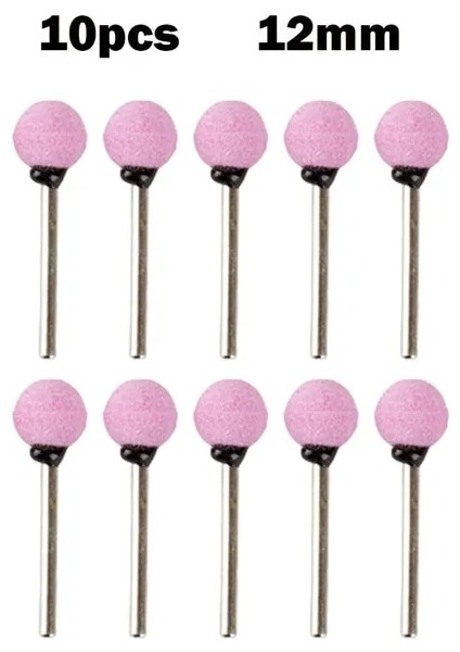 12MM 10 Adet 3mm Shank Top Şeklinde Seramik Taşlama Kafası Taşlama Çapak Tekerlek Taşlama Mobilya El Sanatları Döner Aletler (Yurt Dışından)