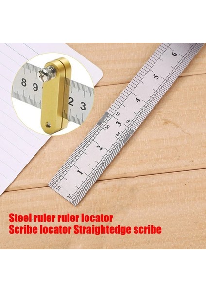 2021 Yeni Çelik Cetvel Konumlandırma Bloğu Ağaç Işleme Scribe Çizim Işareti Çizgi Göstergesi Marangoz Dıy Ölçme Aracı Marangoz Araçları (Yurt Dışından)