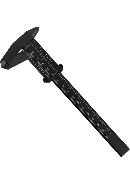 150MM Siyah Dıy Ölçü Aracı Ağaç Işleme Metal Işleme Sıhhi Tesisat Modeli Yapımı 150MM Sürmeli Kumpas Diyafram Derinlik Çapı Ölçü Aracı (Yurt Dışından)