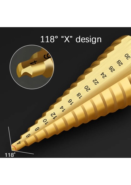 4-12MM Üçgen 3 Adet 3-12MM 4-12MM 4-20MM Adım Matkap Ucu Titanyum Kaplama Hss Düz Oluk Kaplamalı Ahşap Delik Kesici Koni Matkap Güç Alet Takımı (Yurt Dışından) fırsatları