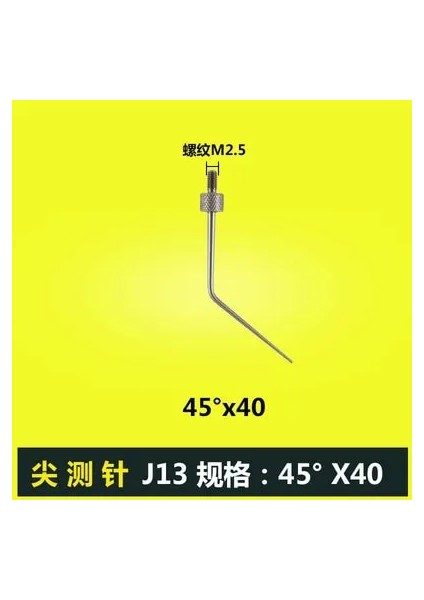 J 45.X40 1 Adet Komparatör Saati Sivri Kafa Probu Konu M2.5 Çap Göstergesi Ölçer Temas Noktası Ölçme Aletleri Aksesuarı (Yurt Dışından)
