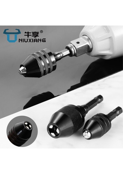 0.3-3.6mm Matkap Chuck Anahtarsız Tornavida Darbeli Sürücü Adaptörü Elektrikli Mikro Motor Kelepçe Mini Chuck Fikstürü Hex Shank Matkap Uçları Adaptörü (Yurt Dışından) fiyatları