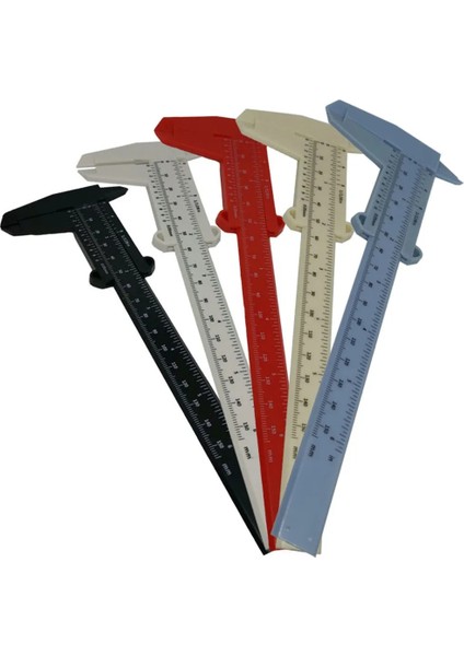 150MM Mavi 1 Adet 0-150MM Mini Plastik Sürgülü Sürmeli Kumpas Ölçer Cetvel Ev Ölçü Aracı Ölçer El Aletleri Öğrenci Ölçme Aletleri (Yurt Dışından)