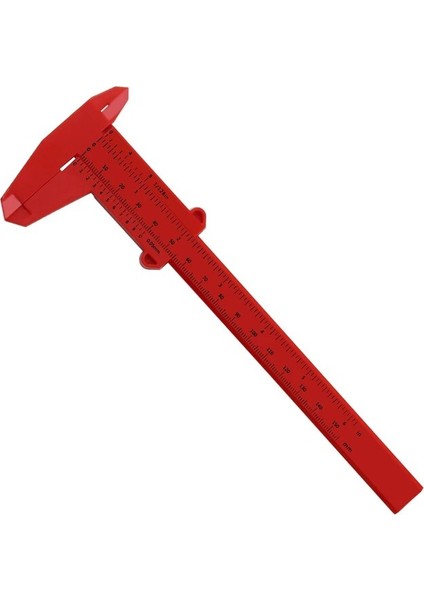 150MM Kırmızı Dıy Aracı Ağaç Işleme Metal Işleme Sıhhi Tesisat Modeli Yapımı 80MM 150MM 0.5 Sürmeli Kumpas Diyafram Derinlik Çapı Ölçü Aracı (Yurt Dışından)