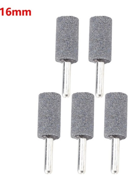 Silindirik 16MM 5 Adet Taşlama Parlatma Ucu 6mm Yuvarlak Şaft Silindirik Konik Bileme Kafası Aracı Öğütücü Döner Araçlar Aksesuarları (Yurt Dışından)
