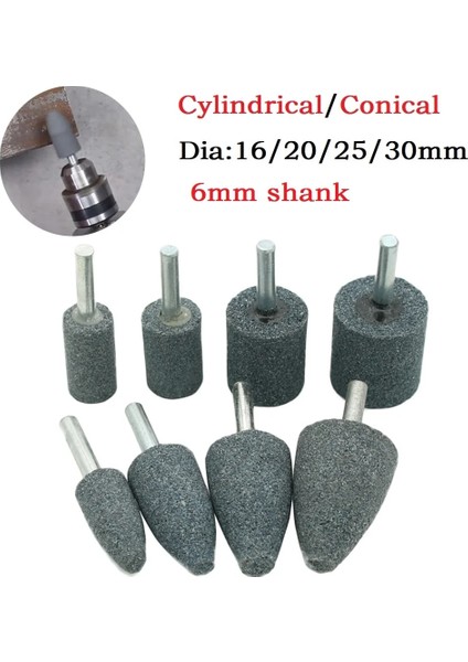 Silindirik 16MM 5 Adet Taşlama Parlatma Ucu 6mm Yuvarlak Şaft Silindirik Konik Bileme Kafası Aracı Öğütücü Döner Araçlar Aksesuarları (Yurt Dışından) modelleri