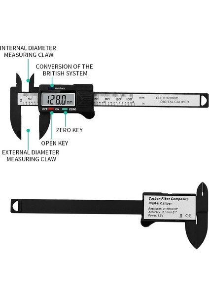 0-100MM 100/150MM Dijital Sürmeli Kumpas Inç ve Milimetre Dönüşüm Ölçme Aracı LCD Elektronik Sürmeli Metal Mikrometre (Yurt Dışından) indirimleri