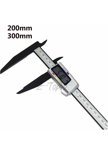 150MM Normal 300MM 200 Elektronik Dijital Kumpas LCD Plastik Sürmeli Kumpas Uzun Çene Mikrometre Iç Dış Çap Ölçer Ölçme Aletleri (Yurt Dışından)